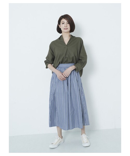 earth music&ecology(アースミュージックアンドエコロジー)の「CONVERSE×earth ALL STAR スニーカー(シューズ・アイボリー/ライトグレー/ネイビー・5cm/23cm/24cm)」の5枚目の写真