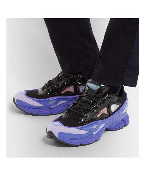 RAF SIMONS(ラフシモンズ)の「Raf Simons + Adidas Originals Ozweego Iii Canvas And Faux Leather Sneakers(スニーカー・メンズ・Purple・Uk10.5/Uk8.5/Uk10/Uk9/Uk9.5/Uk11/Uk12/Uk8/Uk7.5/Uk6/Uk7)」の3枚目の写真