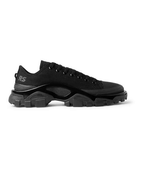 RAF SIMONS(ラフシモンズ)の「Raf Simons + Adidas Originals Detroit Canvas, Rubber And Mesh Sneakers(スニーカー・メンズ・Black・Uk11.5/Uk7.5/Uk10.5/Uk8.5/Uk9.5/Uk6.5)」の3枚目の写真