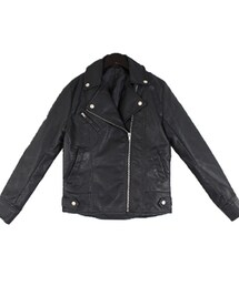 Tiffee SELECT | フェイクレザーダブルライダースジャケット(ライダースジャケット)