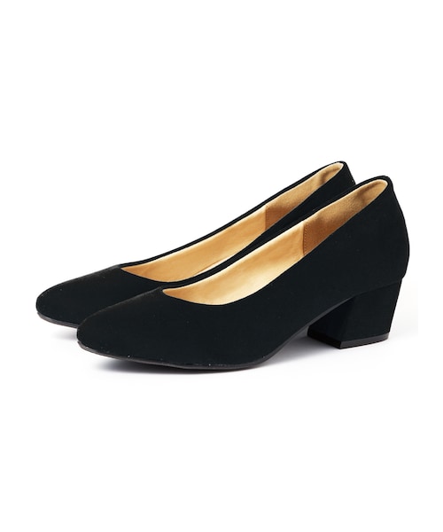 GRL(グレイル)の「低反発ポインテッドトゥ太ヒールスエードパンプス(パンプス・レディース・ベージュ/ブラック/レッド/ブルー/イエロー/ピンク/グリーン/グレー/アイボリー/ラベンダー/グレープ/パープル・24.5)」の3枚目の写真