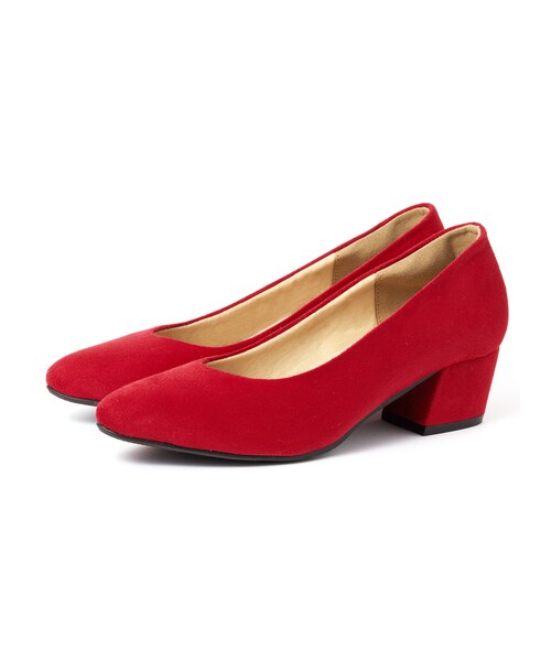 GRL(グレイル)の「低反発ポインテッドトゥ太ヒールスエードパンプス(パンプス・レディース・ベージュ/ブラック/レッド/ブルー/イエロー/ピンク/グリーン/グレー/アイボリー/ラベンダー/グレープ/パープル・24.5)」の11枚目の写真