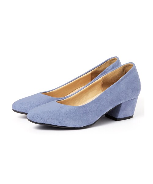 GRL(グレイル)の「低反発ポインテッドトゥ太ヒールスエードパンプス(パンプス・レディース・ベージュ/ブラック/レッド/ブルー/イエロー/ピンク/グリーン/グレー/アイボリー/ラベンダー/グレープ/パープル・24.5)」の5枚目の写真