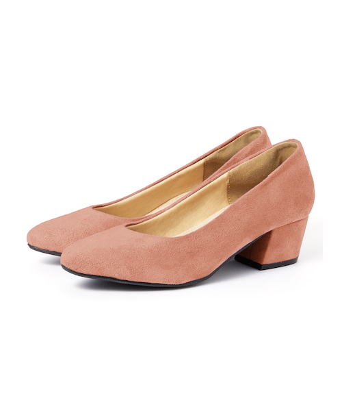 GRL(グレイル)の「低反発ポインテッドトゥ太ヒールスエードパンプス(パンプス・レディース・ベージュ/ブラック/レッド/ブルー/イエロー/ピンク/グリーン/グレー/アイボリー/ラベンダー/グレープ/パープル・24.5)」の10枚目の写真