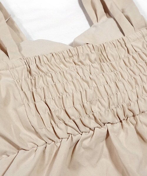 Tiffee SELECT（ティフィーセレクト）の「微光沢ピーチスキンリボンビスチェキャミソール（キャミソール・レディース・ブラック/ベージュ・M）」の10枚目の写真