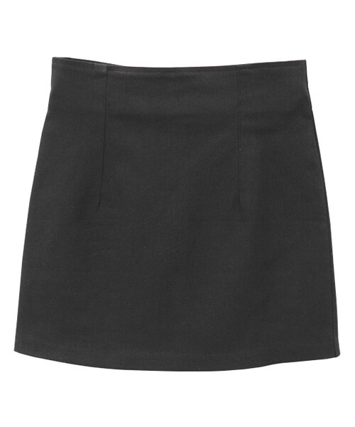 Dailyabout（デイリーアバウト）の「シンプルスリムミニスカート（スカート・レディース・ホワイト/ベージュ/ブラック・S/M）」の2枚目の写真