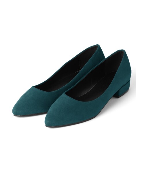 GRL（グレイル）の「ローヒールスエードパンプス（パンプス・レディース・グレープ/ブラック/ブルー/イエロー/ラベンダー/ベージュ/パイソン/レオパード/グリーン/グレー/シルバー・24.5）」の5枚目の写真