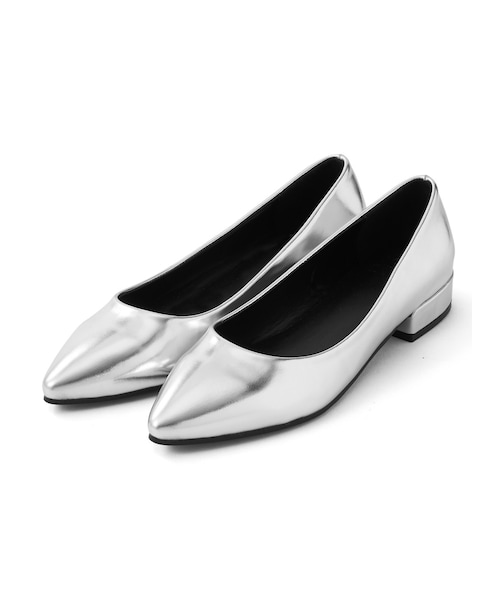 GRL（グレイル）の「ローヒールスエードパンプス（パンプス・レディース・グレープ/ブラック/ブルー/イエロー/ラベンダー/ベージュ/パイソン/レオパード/グリーン/グレー/シルバー・24.5）」の9枚目の写真