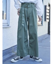earth music&ecology | ・COTTON USAチノパンツ(ワイド)(パンツ)