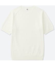 UNIQLO | ウォッシャブルクルーネックセーター（半袖）(ニット/セーター)