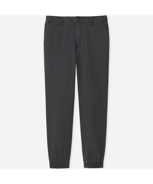 UNIQLO（ユニクロ）の「ジョガーパンツ（コットン・丈短め64cm）（その他パンツ・メンズ・BEIGE 32/OLIVE 56/BLUE 63/NAVY 69/DARK GRAY 08・S/M/XXL/L/XS/XL/4XL/3XL）」の2枚目の写真
