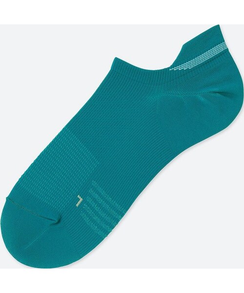 UNIQLO（ユニクロ）の「スポーツショートソックス（ソックス/靴下・メンズ・BLACK 09/GREEN 55/WHITE 00/GREEN 52/NAVY 69/ORANGE 24/GRAY 07・27-29/25-27）」の4枚目の写真