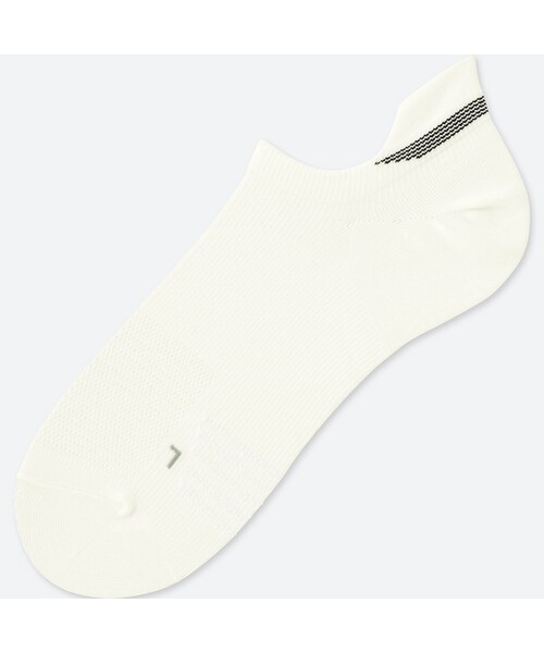 UNIQLO（ユニクロ）の「スポーツショートソックス（ソックス/靴下・メンズ・BLACK 09/GREEN 55/WHITE 00/GREEN 52/NAVY 69/ORANGE 24/GRAY 07・27-29/25-27）」の2枚目の写真