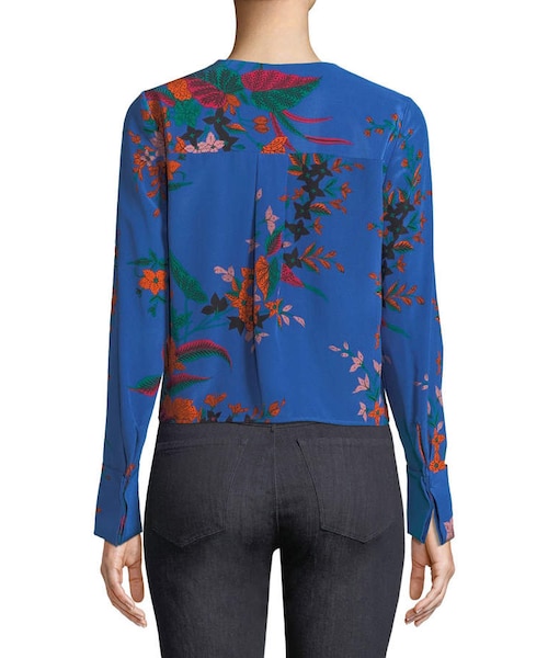 LA6336 ダイアンフォンファステンバーグ シルク100％長袖ブラウス ４ DIANE von FURSTENBERG（ダイアンフォンファステンバーグ）の