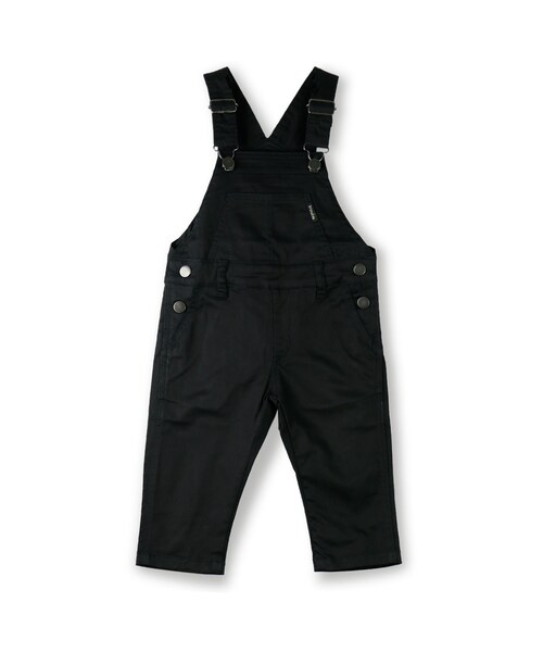 BRANSHES（ブランシェス）の「7分丈オーバーオール（サロペット/オーバーオール・キッズ・アイボリー/ブラック・90～120）」の2枚目の写真