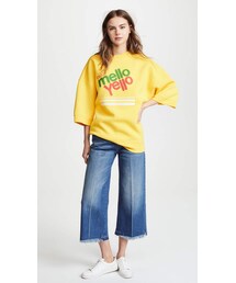 MARC JACOBS - MARC JACOBS マークジェイコブス SWEATSHIRT クルーネック スウェット トレーナー ロゴ刺繍 長袖 トップス 黒 ブラック S レディース 古着 中古 USED MARC JACOBS（マークジェイコブス）の「The J Link Twist
