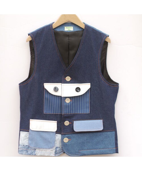 NIRAME.CO（ニラメッコ）の「別腹ベスト～デニム～（ベスト・メンズ・その他）」の2枚目の写真