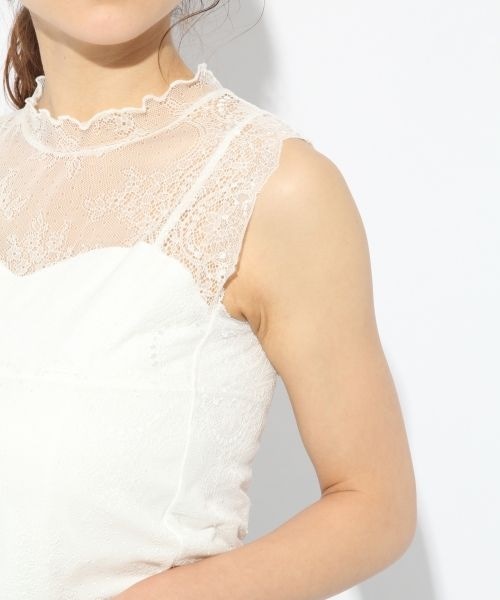 Heather（ヘザー）の「レース＊ハイネックタンクトップ（）」 - WEAR