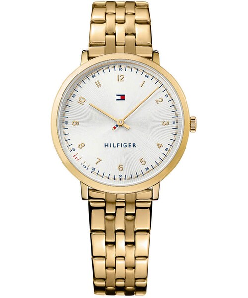 TOMMY HILFIGER（トミーヒルフィガー）の「Tommy Hilfiger Women's Casual Sport Gold-Tone Stainless Steel Bracelet 35mm 1781761（アナログ腕時計）」 -