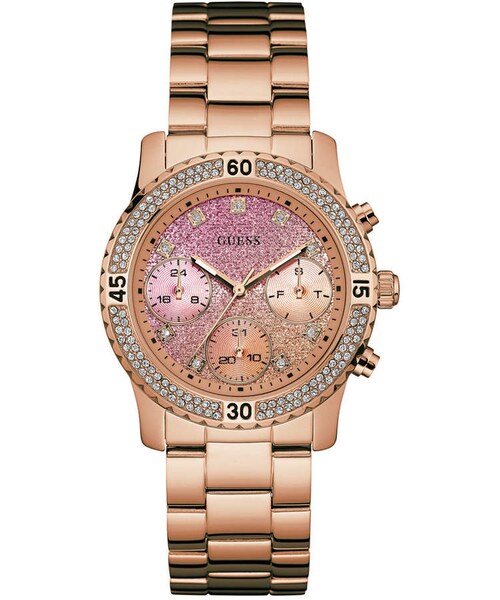 Guess（ゲス）の「Guess Women's Rose Gold-Tone Stainless Steel