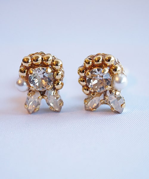 PAULOWNIA（ポロウニア）の「WEB限定 2Wayクリアービジュー（ピアス（両耳用）・レディース・ゴールド/シルバー・Free）」の6枚目の写真