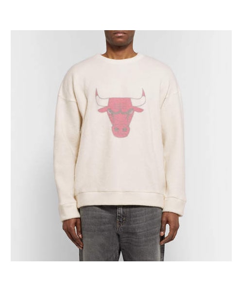 【The Elder Statesman】 カラーチャート スウェット 白 The Elder Statesman ジップアップ ニット パーカー S グレー ジ