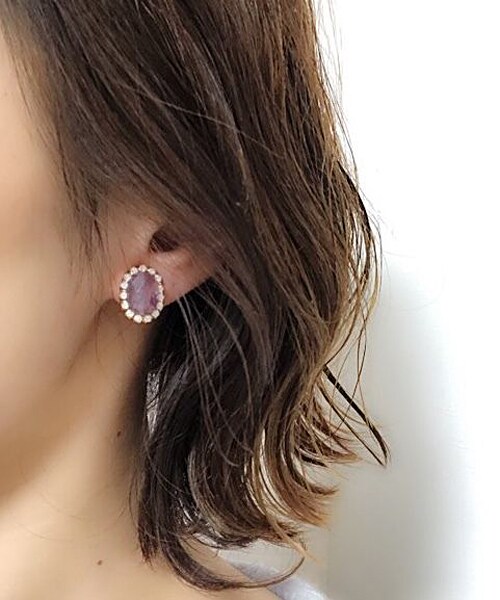 PAULOWNIA(ポロウニア)の「ドロップスワロ(ピアス(両耳用)・レディース・レッド/ブルー/ピンク/パープル/グリーン・Free)」の6枚目の写真