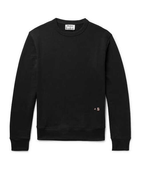 Acne Studios(アクネストゥディオズ)の「Acne Studios Faise Loopback Cotton-Jersey Sweatshirt(スウェット・メンズ・Black・XL/S/L/XS/M)」の1枚目の写真