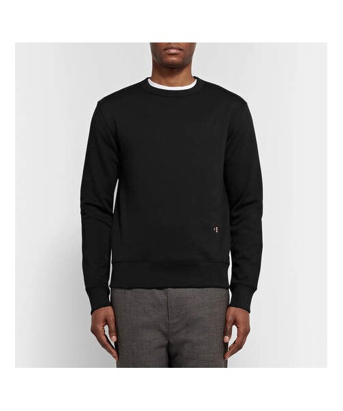 Acne Studios(アクネストゥディオズ)の「Acne Studios Faise Loopback Cotton-Jersey Sweatshirt(スウェット・メンズ・Black・XL/S/L/XS/M)」の2枚目の写真