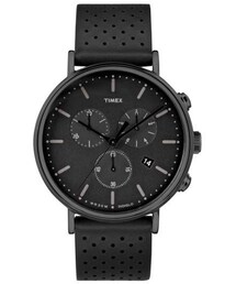 TIMEX | Timex(R) Fairfield Chronograph Leather Strap Watch, 41mm(アナログ腕時計)