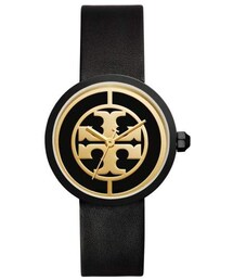 TORY BURCH | Tory Burch Reva Logo Dial Leather Strap Watch, 36mm(アナログ腕時計)