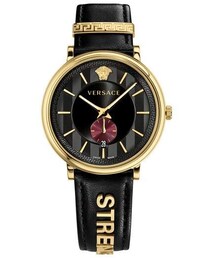 VERSACE | Versace Manifesto - Strength Leather Strap Watch, 42mm(アナログ腕時計)