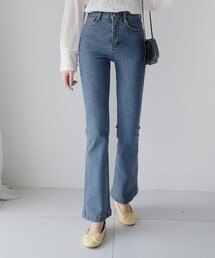 DHOLIC | ブーツカットハイウエストデニムパンツ(デニムパンツ)