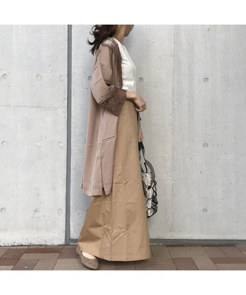 copine(コピン)の「ヴィンテージサテンレース付きガウン(4color)【クリックポスト対象商品】(カーディガン/ボレロ・レディース・その他)」の3枚目の写真