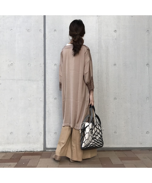 copine(コピン)の「ヴィンテージサテンレース付きガウン(4color)【クリックポスト対象商品】(カーディガン/ボレロ・レディース・その他)」の8枚目の写真