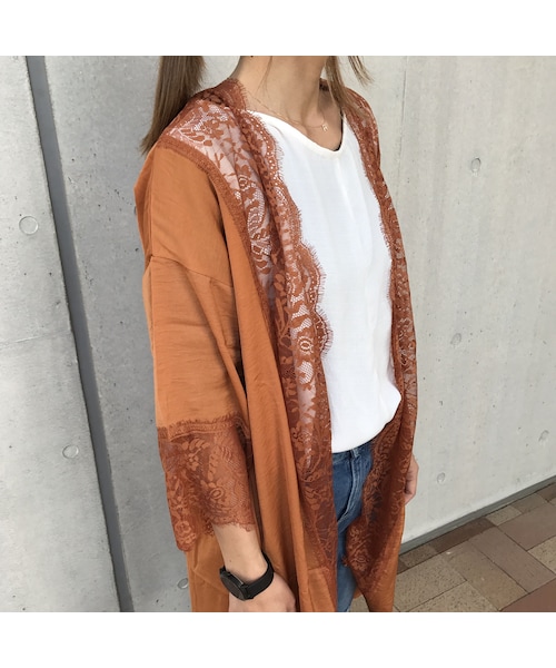 copine(コピン)の「ヴィンテージサテンレース付きガウン(4color)【クリックポスト対象商品】(カーディガン/ボレロ・レディース・その他)」の11枚目の写真