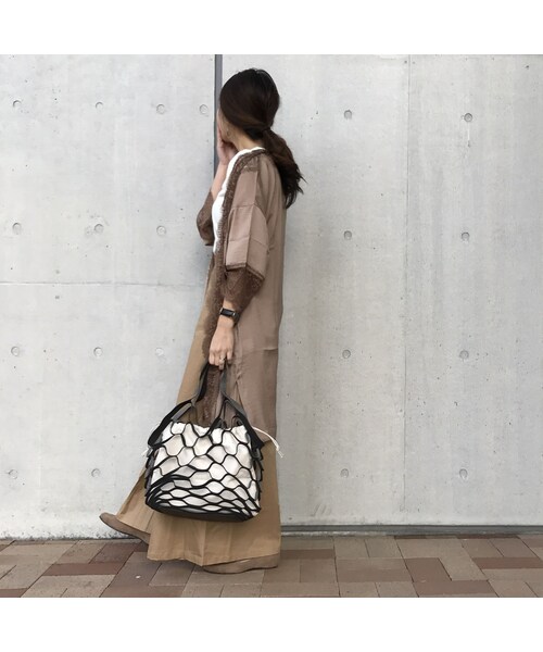 copine(コピン)の「再入荷!フェイクレザーネットバッグ(3color)(ハンドバッグ・レディース・その他)」の13枚目の写真