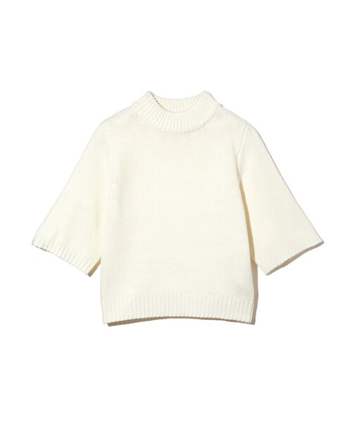 GRL（グレイル）の「クロップドニットトップス（ニット/セーター・レディース・ベージュ/グレー/ラベンダー/オフホワイト・F）」の2枚目の写真