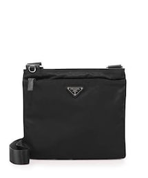 PRADA | Prada Vela Flat Crossbody Bag, Black (Nero)(ショルダーバッグ)