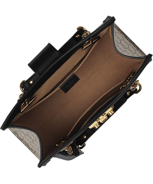 GUCCI（グッチ）の「Gucci Padlock Small GG Supreme Canvas Shoulder Bag（ショルダーバッグ・レディース・Red/Brown・One Size）」の5枚目の写真