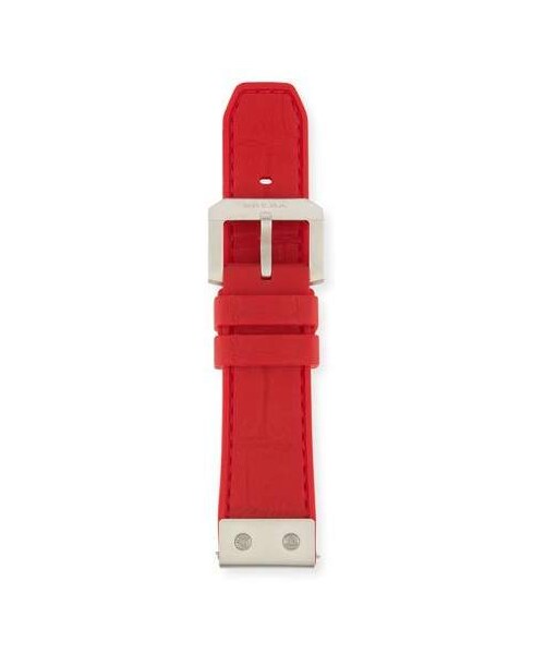BRERA（ブレラ）の「Brera 22mm Embossed Rubber Watch Strap, Red（アナログ腕時計）」 WEAR