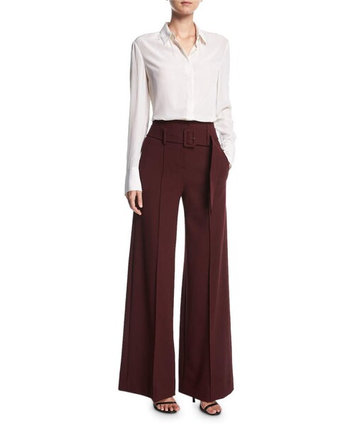 Waist Belted Wide-Leg Pants - WEAR