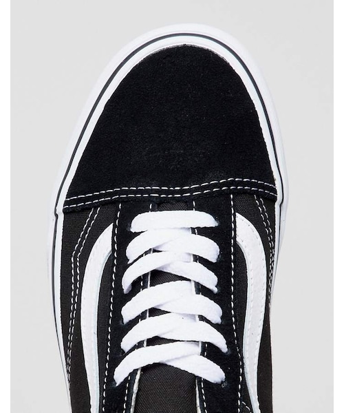 VANS（バンズ）の「Vans Classic Old Skool Sneakers In Black And White（スニーカー・レディース・Black・Us 11）」の4枚目の写真