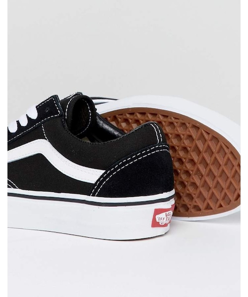 VANS（バンズ）の「Vans Classic Old Skool Sneakers In Black And White（スニーカー・レディース・Black・Us 11）」の2枚目の写真