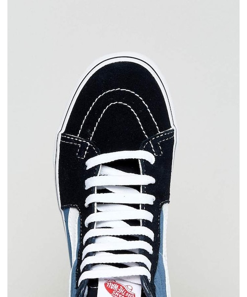 VANS（バンズ）の「Vans Classic Sk8 Hi Sneakers In Blue And Black（スニーカー・レディース・Blue・Us 7.5/Us 5.5/Us 9/Us 6.5/Us 8/Us 6/Us 11/Us 10.5/Us 8.5/Us 9.5/Us 7/Us 10/Us 5）」の4枚目の写真