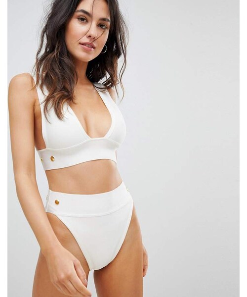 gold high waisted bikini