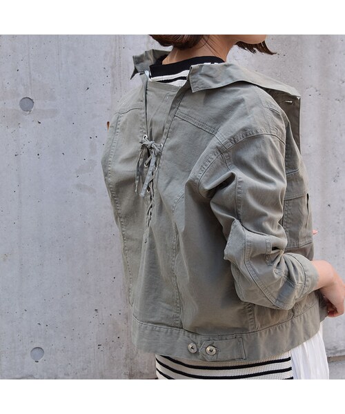 no brand（ノーブランド）の「レースアップミリタリーJK（ミリタリージャケット・レディース・その他）」の4枚目の写真