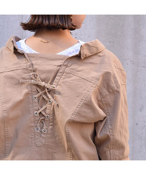 no brand（ノーブランド）の「レースアップミリタリーJK（ミリタリージャケット・レディース・その他）」の13枚目の写真