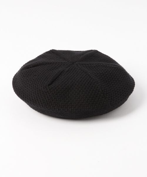 LOWRYS FARM（ローリーズファーム）の「コットンベレー（帽子・ブラック/ベージュ/ブルー）」の5枚目の写真