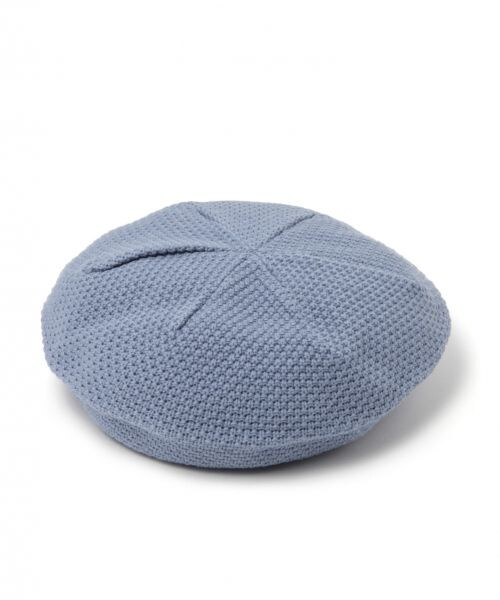 LOWRYS FARM（ローリーズファーム）の「コットンベレー（帽子・ブラック/ベージュ/ブルー）」の3枚目の写真